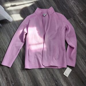 Croft & Barrow Lilac Lightweight Zip Jacket NWT Size petite Small